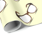 ギークシック眼鏡パターンデザイン ラッピングペーパー (ロールコーナー)