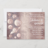 ギークシ結婚ック |銅バラ金ゴールドシス太陽のテム 招待状 (正面)