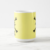 ギークスカル付きパーソナライズされた コーヒーマグカップ (中央)