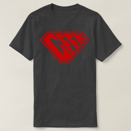 ギークスーパーパワードレッド Tシャツ (デザイン正面)