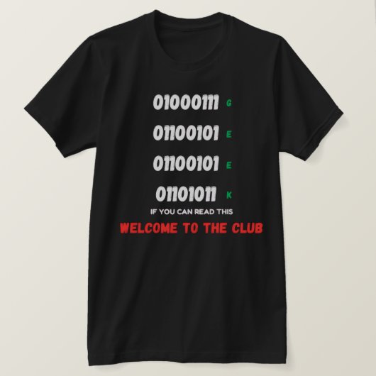 ギークテストTシャツ Tシャツ (デザイン正面)