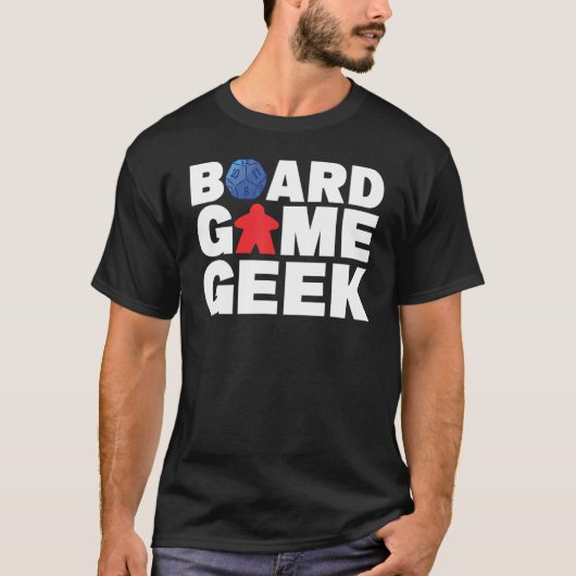 ギークボードゲームボードゲーマー卓上 Tシャツ (正面)