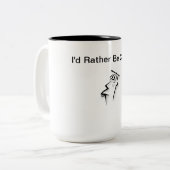 ギークマグ – 私はむしろコーディングしている ツートーンマグカップ (正面左)