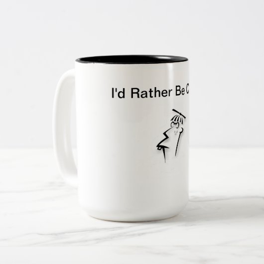 ギークマグ – 私はむしろコーディングしている ツートーンマグカップ (正面左)