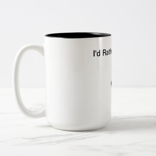 ギークマグ – 私はむしろコーディングしている ツートーンマグカップ (左)