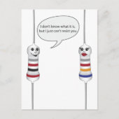 ギークラブエレクトロニクスは抵抗できないおもしろい ポストカード (正面)