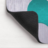 ギークラブ(ハート)マウスパッド、ターコイズ マウスパッド (コーナー)