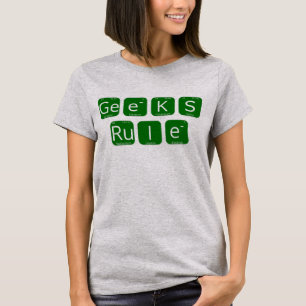 ギークルールの期間表のスローガン Tシャツ