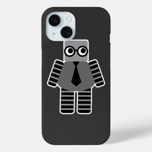 ギークロボットiPhoneケース Case-Mate iPhoneケース (裏面)