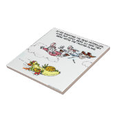 ギーク上の果実飛行機 おもしろい タイル (側面)