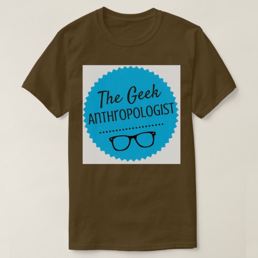 ギーク人類学者ロゴ Tシャツ (デザイン正面)