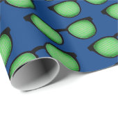 ギーク仕様：バイナリコードパターンを持つ眼鏡おもしろい ラッピングペーパー (ロールコーナー)