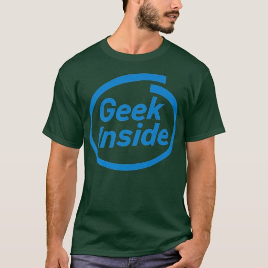ギーク内のコンピおもしろいュータ行のおたく漫画 Tシャツ (正面)
