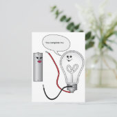 ギーク愛あなた私の電気回路を完成 ポストカード (スタンド正面)