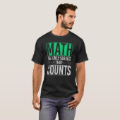 ギーク数学先生マットをカウントする唯一の主題 Tシャツ (正面フル)
