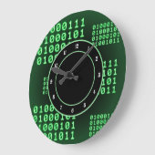 ギーク用バイナリコード ラージ壁時計 (傾斜)