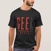 ギーク読み込み自己称賛賢い Tシャツ (正面)
