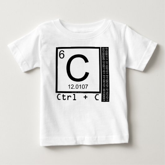 ギーク・ミー！ カーボンコピー ベビーTシャツ (正面)