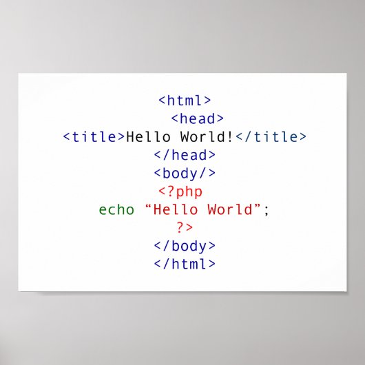ギークPHPグリーティング ポスター (正面)