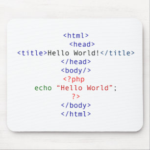 ギークPHPグリーティング マウスパッド