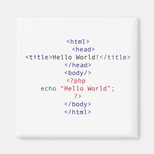 ギークPHPグリーティング マグネット