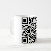 ギークQRコードを抱き締めて下さい コーヒーマグカップ (正面左)