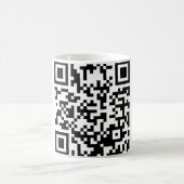 ギークQRコードを抱き締めて下さい コーヒーマグカップ (中央)