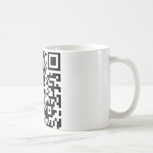 ギークQRコードを抱き締めて下さい コーヒーマグカップ (右)