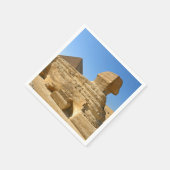 ギーザのスフィンクスとカフラー王のピラミッド - エジプト スタンダードカクテルナプキン (角)