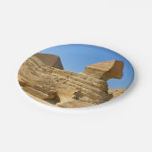 ギーザのスフィンクスとカフラー王のピラミッド - エジプト ペーパープレート (アングル)