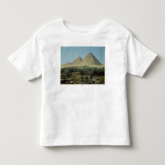 ギーザ、紀元前のc.2589-30のピラミッド、古い王国 トドラーTシャツ (正面)