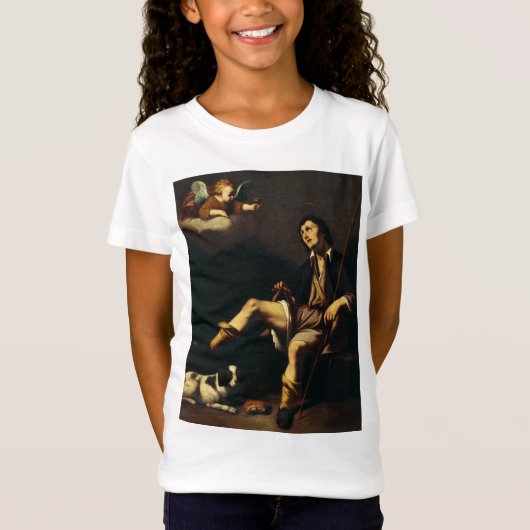 ギ・フランソワによる聖ロクと天使 Tシャツ (正面)