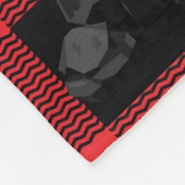 クおもしろいラメリーンプスパーソナライズされたカスタムクリスマス フリースブランケット (角)