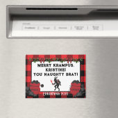 クおもしろいラメリーンプスパーソナライズされたカスタムクリスマス マグネット (インサイチュ (食洗機))