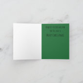 クおもしろいリのまわりにスマスツリーカード カード (内部)