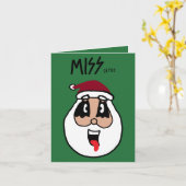 クおもしろいリのまわりにスマスツリーカード カード (黄色い花)