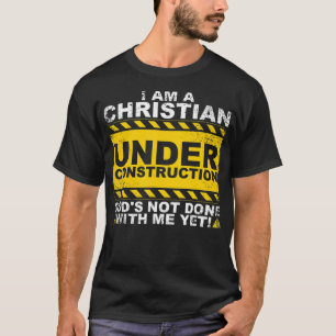 クおもしろいリスチャンアンダー建築ギフトカトリックM Tシャツ