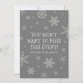 クおもしろいリスマスに行きたい…雪のフール 招待状 (裏面)