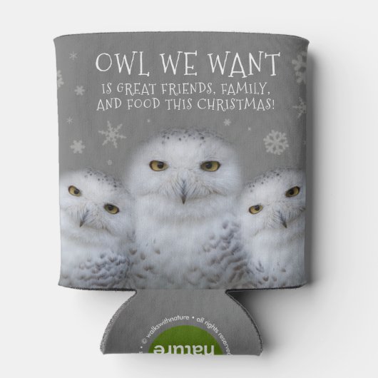 クおもしろいリスマスに行きたい…雪のフール 缶クーラー (裏面)