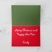 クおもしろいリスマスカカスタマイズード – 贈り物 シーズンカード (内部)