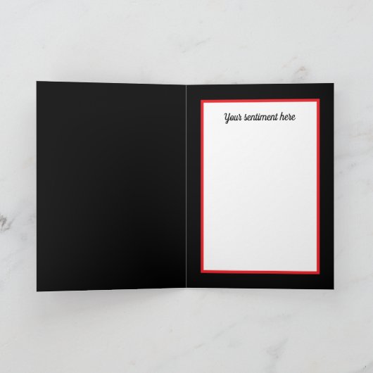 クおもしろいリスマスサンタリスト叔母さんアド気持ち シーズンカード (内部)