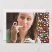 クおもしろいリスマス「クリスマスを覚ませ」のまつげ シーズンカード (裏面)