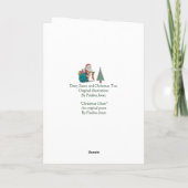 クおもしろいリスマス・ポエム シーズンカード (裏面)