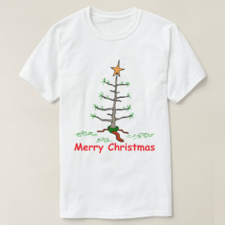 クおもしろいリスマス・メリー・クリスマス・ワールド・サド Tシャツ