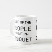 クおもしろいロックの人々のクロケービート涙 コーヒーマグカップ (正面左)