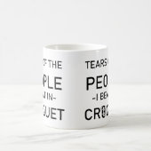 クおもしろいロックの人々のクロケービート涙 コーヒーマグカップ (中央)