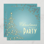 クきらめくリスマスツリー 招待状 (正面/裏面)