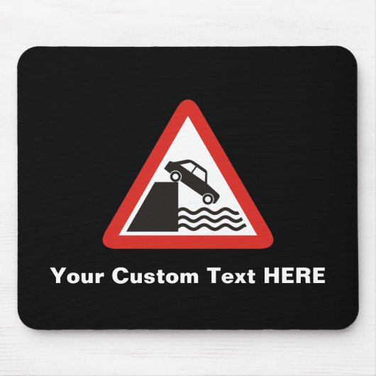 クアイサイド警告標識 マウスパッド (正面)