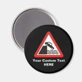 クアイサイド警告標識 マグネット (正面/裏面)