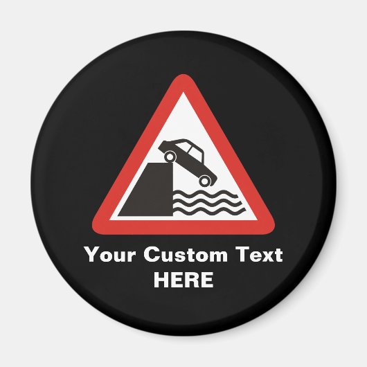 クアイサイド警告標識 マグネット (正面)